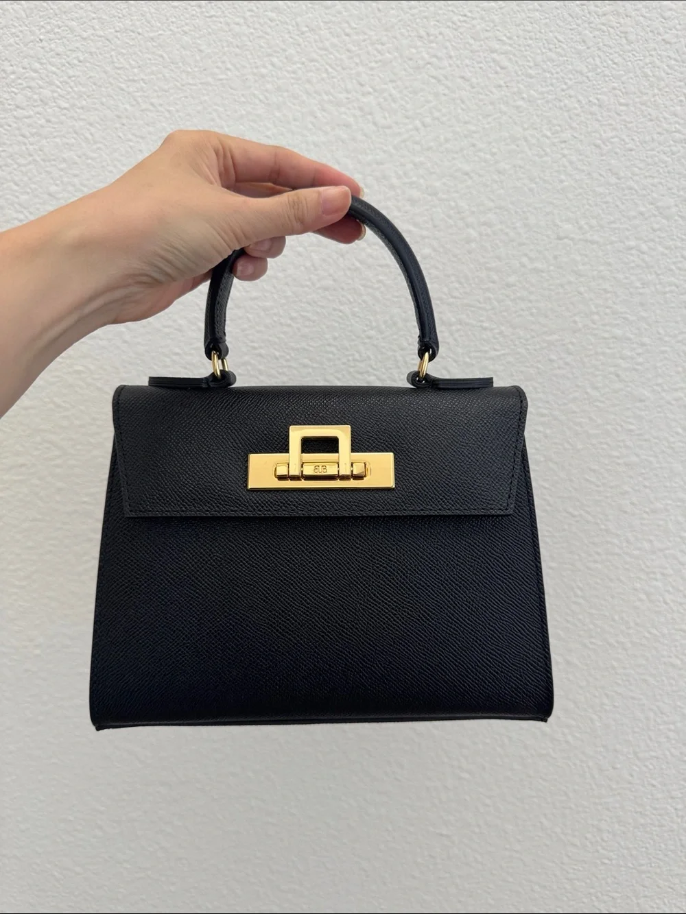Lalage Beaumont Fonteyn Midi Dolomite Handbag – Black | New, Never Worn
